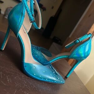 Mix No. 6 Iridescent Blue Heels